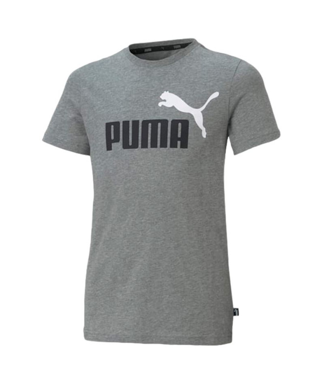 Camiseta Infantil Puma Essentials+ 2 Cor Cinzento