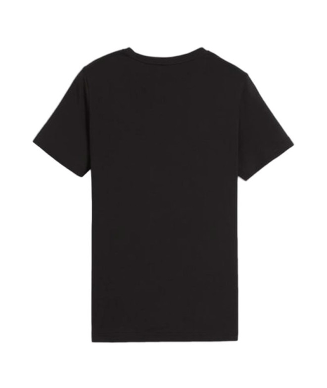 Camiseta Puma Essentials+ 2 Colour Infantil Negro
