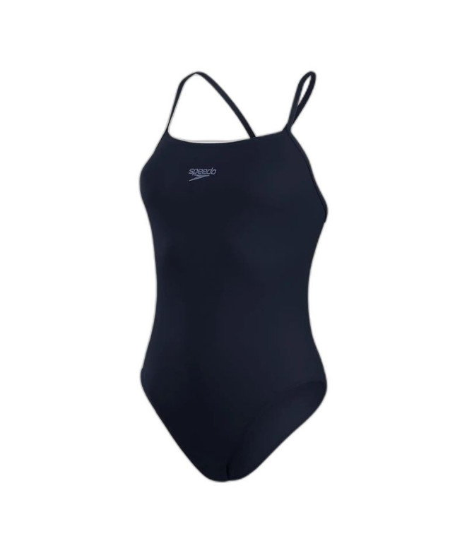 Fato de banho de Natação Speedo Endurance+ Thinstrap 1Pc Mulher Marine