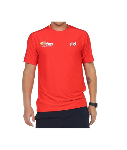 T-shirt Bullpadel Exudo Homme Rouge