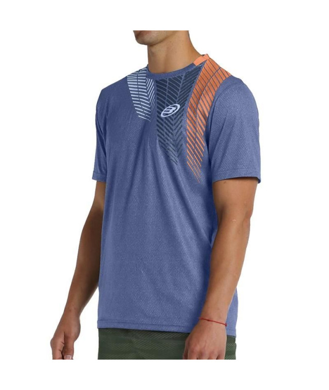 Camiseta Bullpadel liria Homem Azul intenso