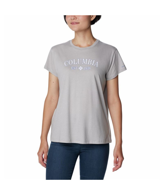 Camiseta de Montaña Columbia Trek™ Graphic Mujer Gris