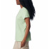 Camiseta de Montanha Columbia Trek™ Graphic Mulher Verde