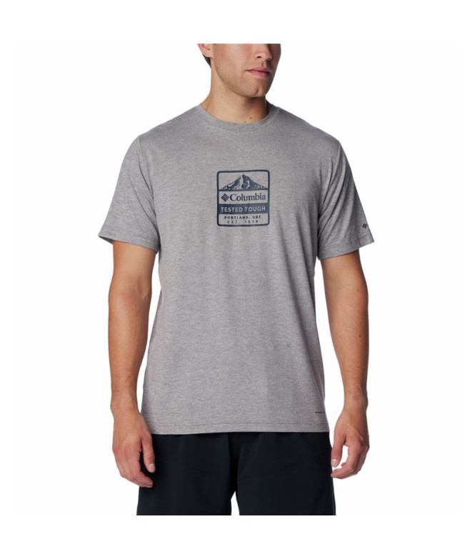 Camiseta de Trail Columbia Kwick Hike™ Graphic Homem Cinzento