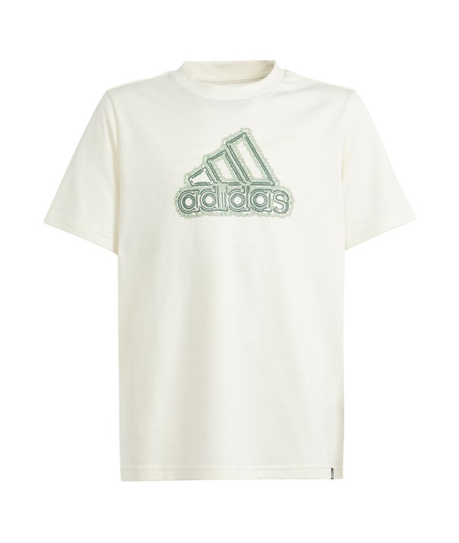 Camiseta adidas Growth da tabela Infantil Broken White Infantil