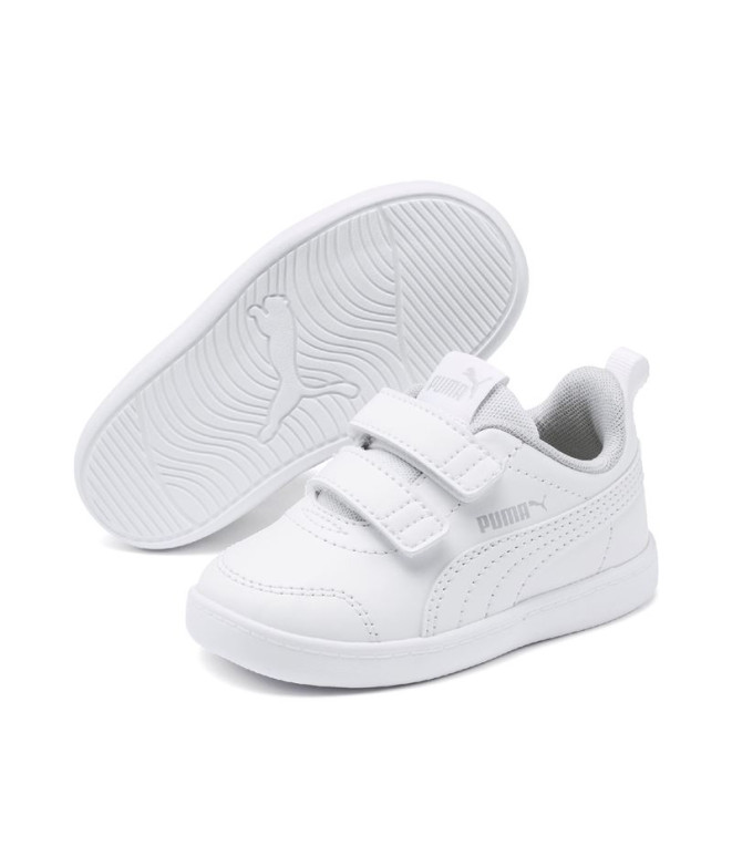 Chaussures Enfant Puma Courtflex v2 V White