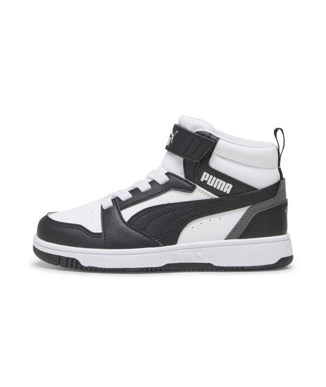 Chaussures Enfant by Puma Rebound V6 Mid Black