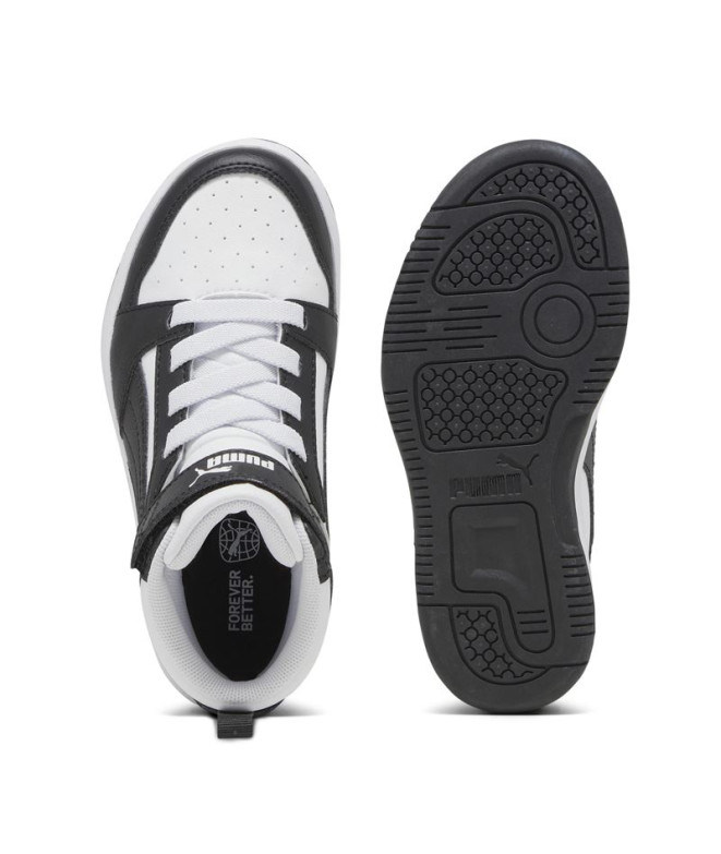 Zapatillas de Puma Rebound V6 Mid Infantil Negro