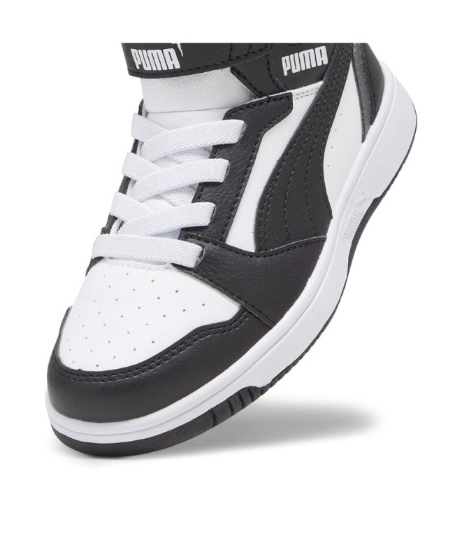 Zapatillas de Puma Rebound V6 Mid Infantil Negro