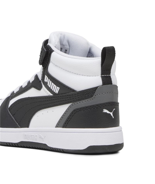 Chaussures Puma Rebound V6 Mid Enfant Noir