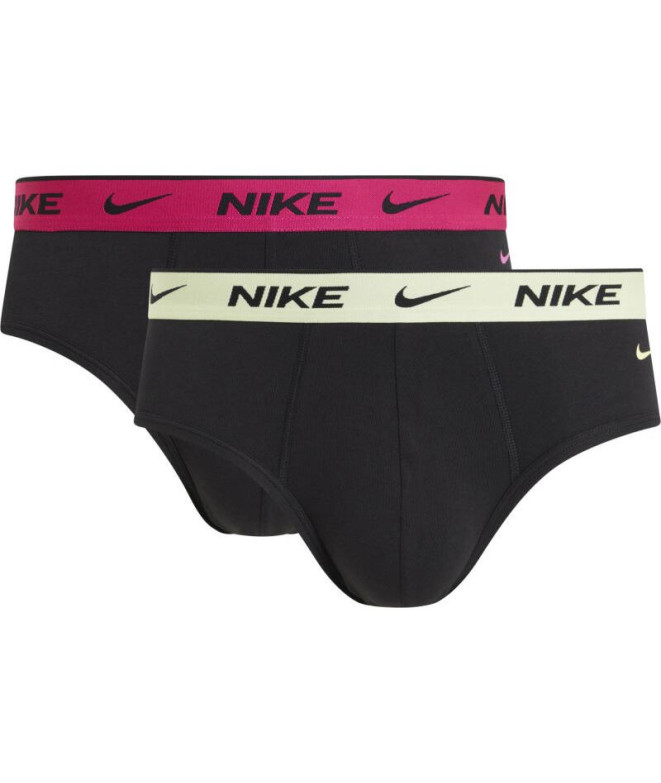 Slip Nike Slip 2Pk Homme Noir/Fuchsia/Jaune