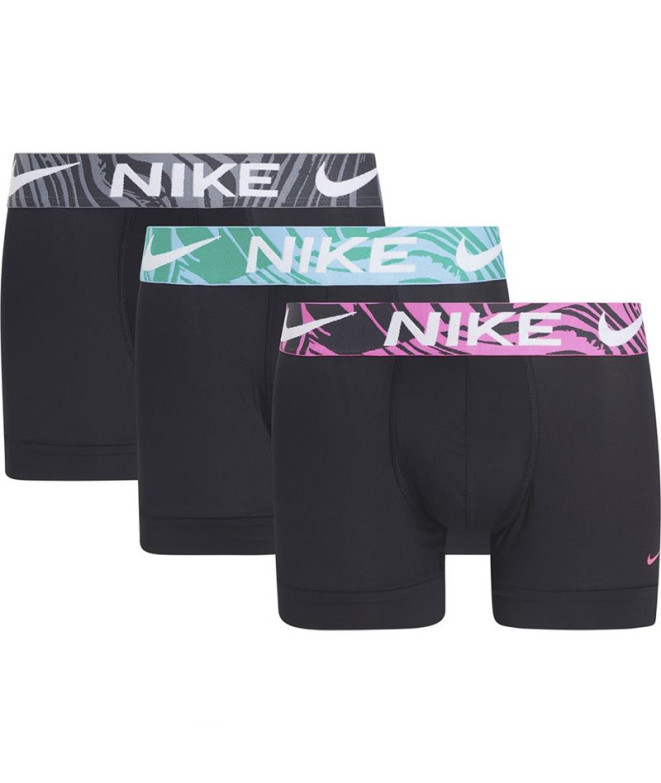 Slip Nike Tronc 3Pk Homme Noir/Fuchsia/Gris