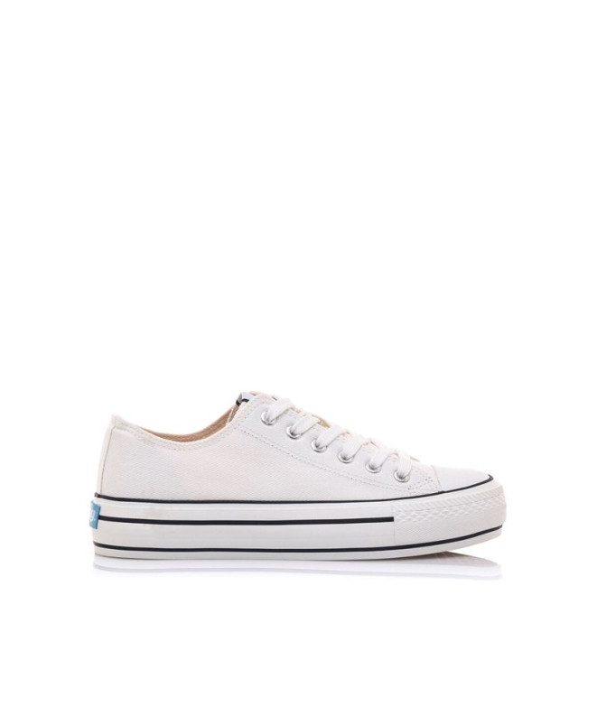 Chaussures Mustang Bigger-X Canvas 3 Blanc Femme
