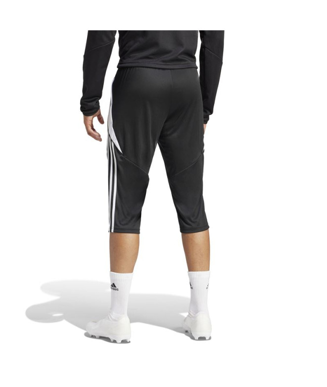Pantalons de Football adidas Tiro24 3/4 Homme Noir