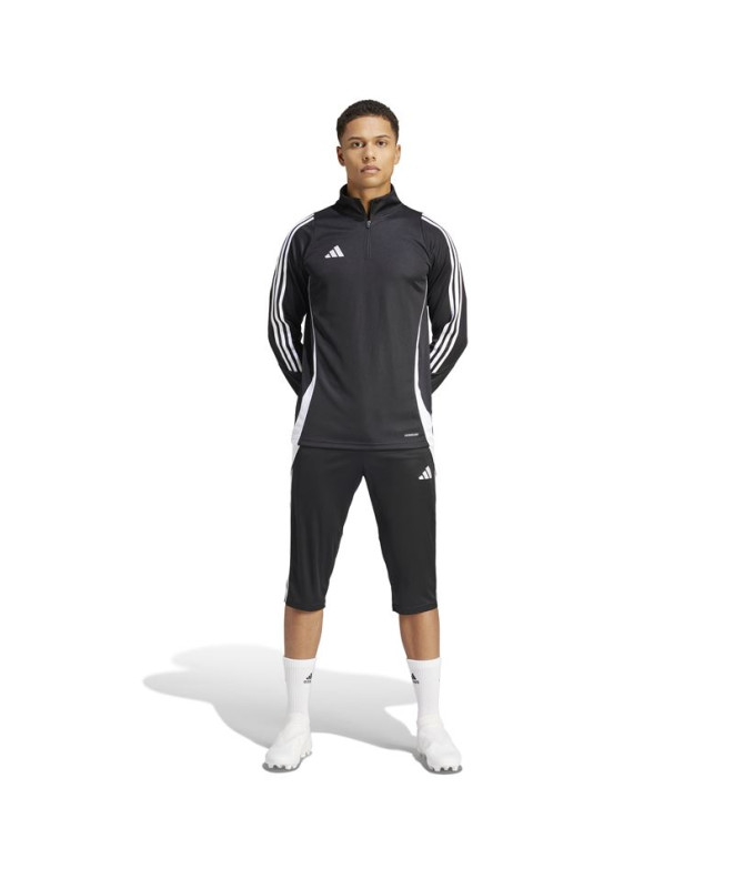 Pantalons de Football adidas Tiro24 3/4 Homme Noir