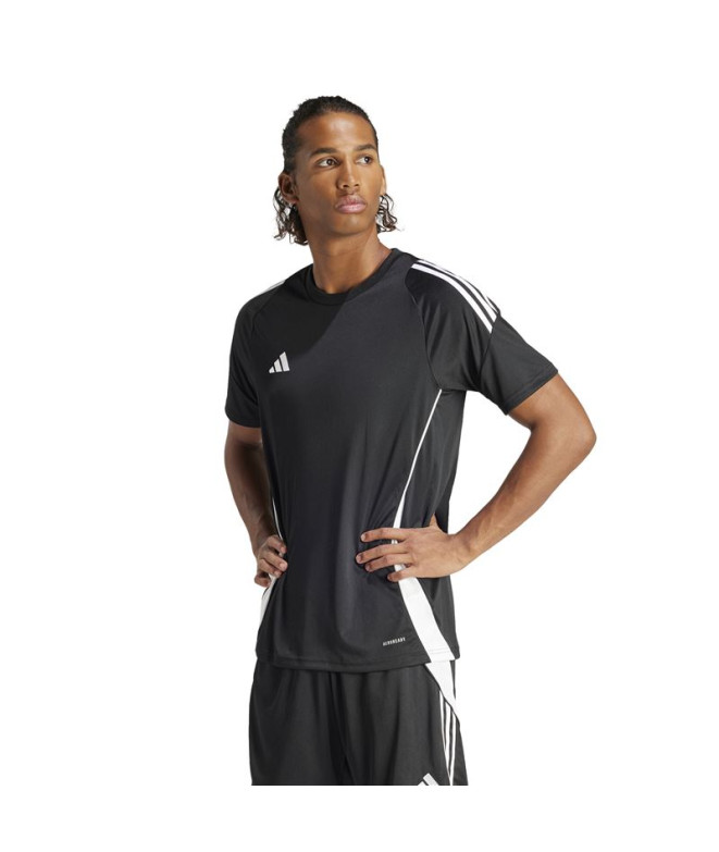 Camiseta de Futebol adidas Tiro24 Homem Preto
