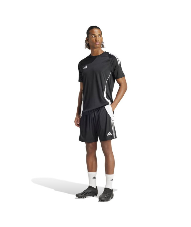 Camiseta de Futebol adidas Tiro24 Homem Preto