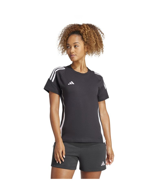 T-shirt de Football adidas Tiro24 Femme Noir