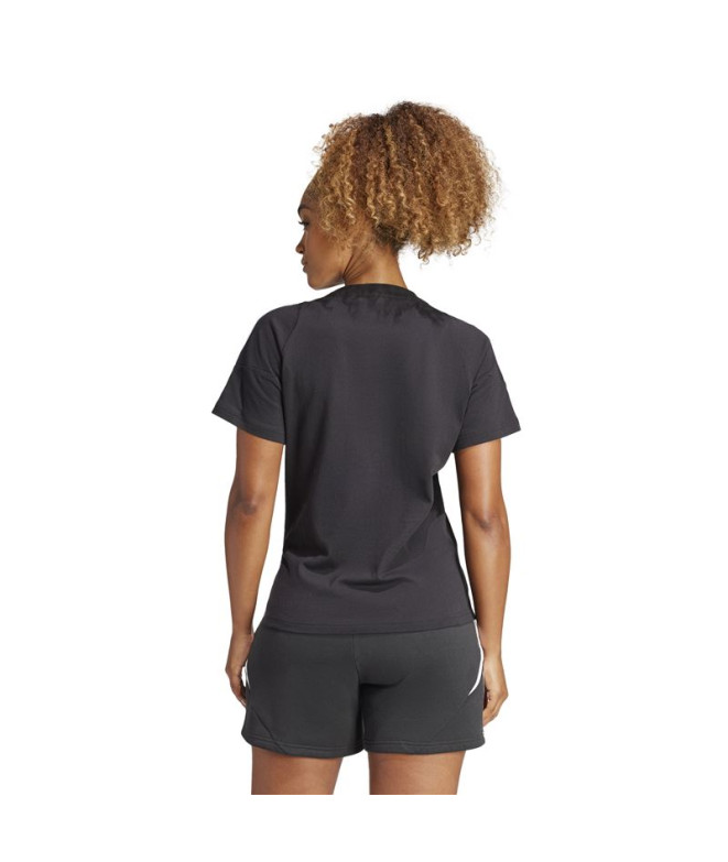 T-shirt de Football adidas Tiro24 Femme Noir