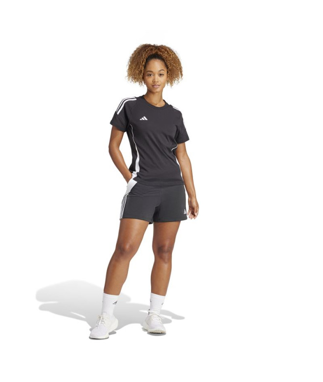 T-shirt de Football adidas Tiro24 Femme Noir