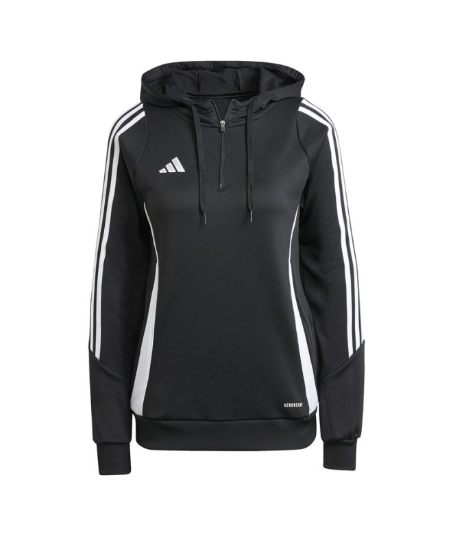 Moletom de Futebol adidas Tiro24 Mulher Preto