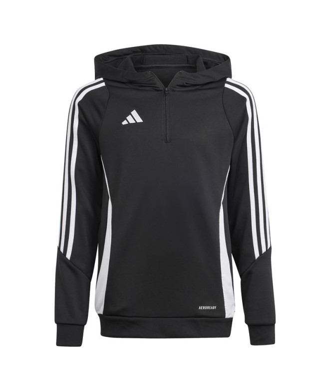 Moletom de Futebol adidas Tiro24 Infantil Preto