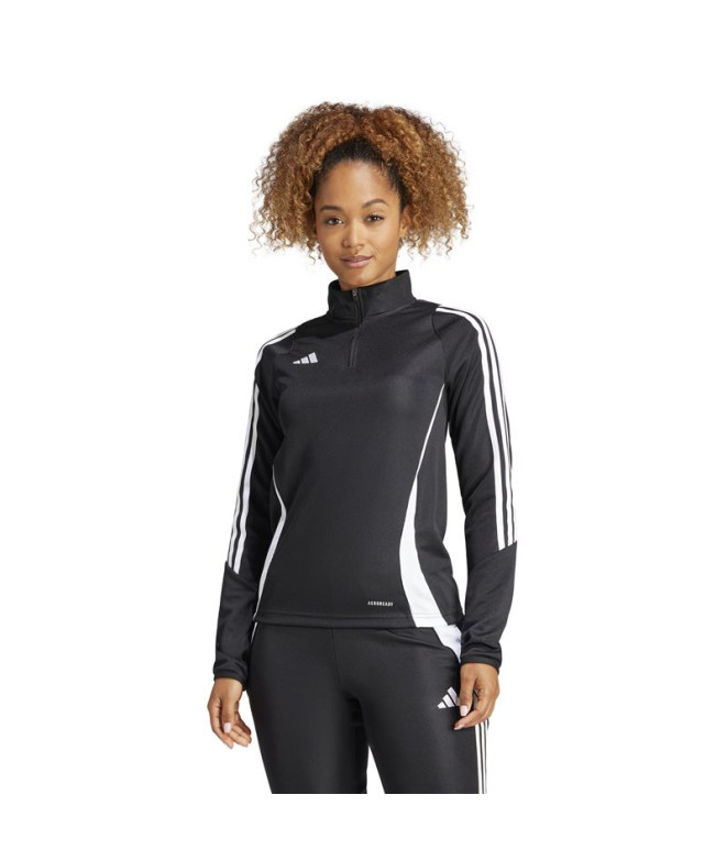 Camiseta de Futebol adidas Tiro24 Mulher Preto