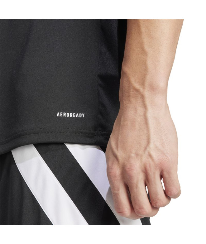 Camiseta de Futebol adidas Fortore23 Homem Preto