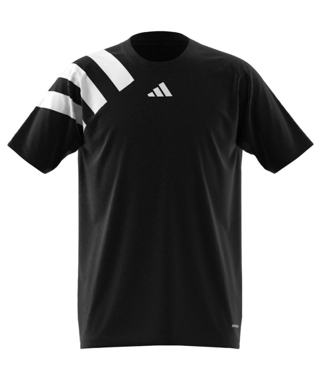 Camiseta de Futebol adidas Fortore23 Infantil Preto