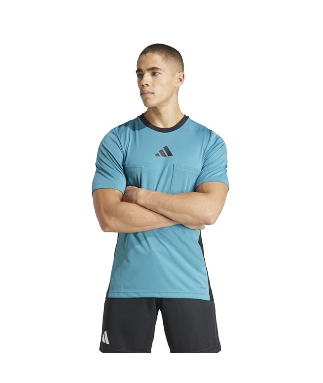 Camiseta de Futebol adidas Ref 24 Homem Azul