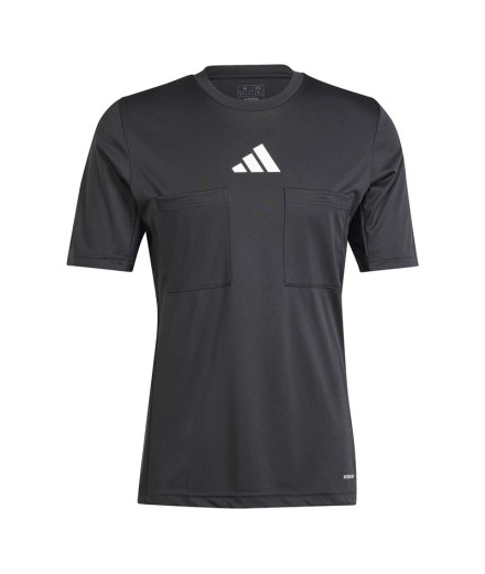 Camiseta de Futebol adidas Ref 24 Homem Preto