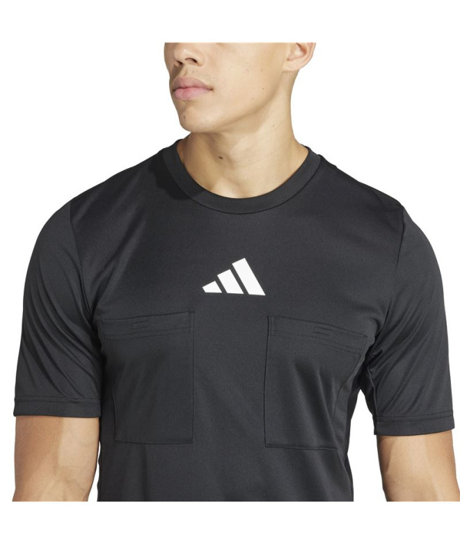 Camiseta de Futebol adidas Ref 24 Homem Preto