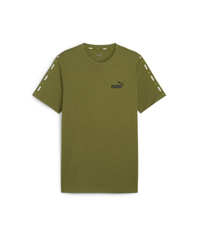 Camiseta Fita Puma Essentials+ verde azeitona Homem