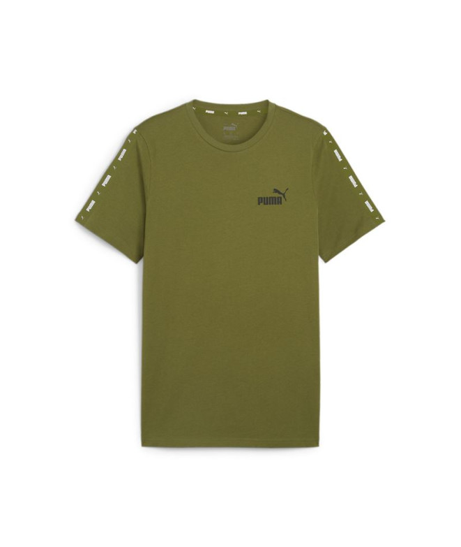 T-shirt Puma Essentials+ tape Olive Green Homme