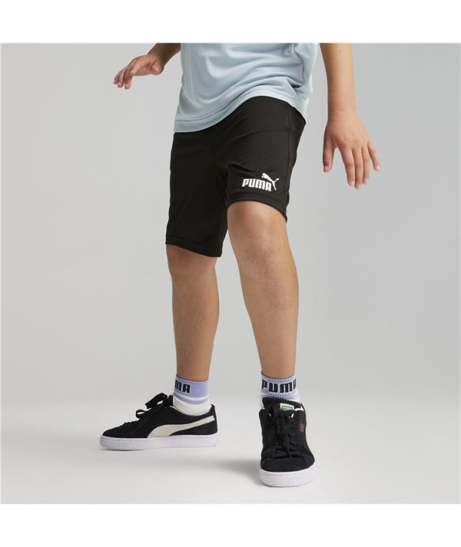 Conjunto Puma Short Polyester Infantil Azul