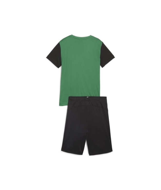Conjunto Puma Short Poliéster Infantil Verde