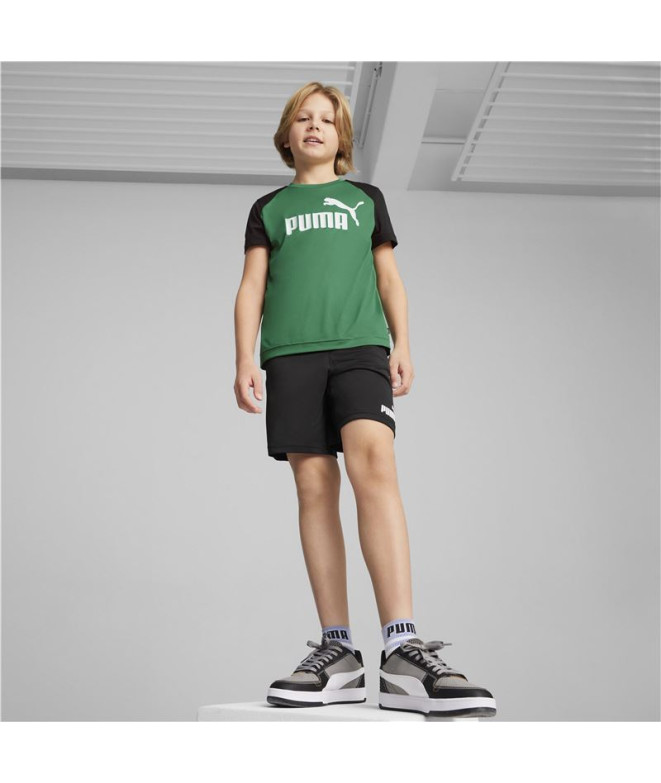Ensemble Enfant Puma Short Polyester Green
