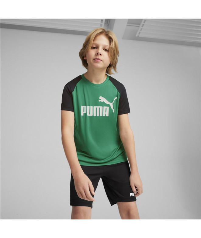 Ensemble Enfant Puma Short Polyester Green