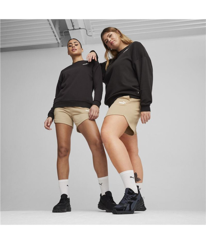 Calça Mulher Puma Essentials 5" Cintura alta Bege