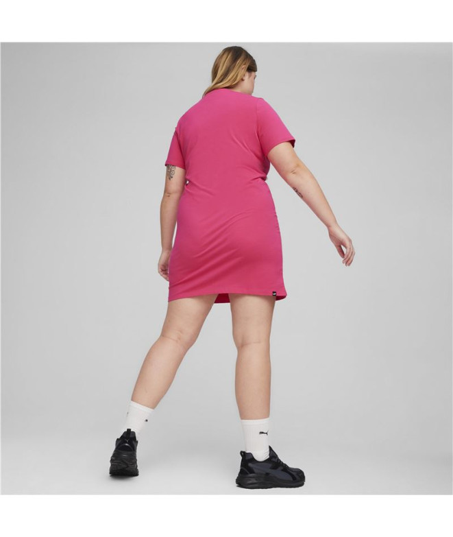 Vestido Puma ESS lim Dress Garnet ose Mujer