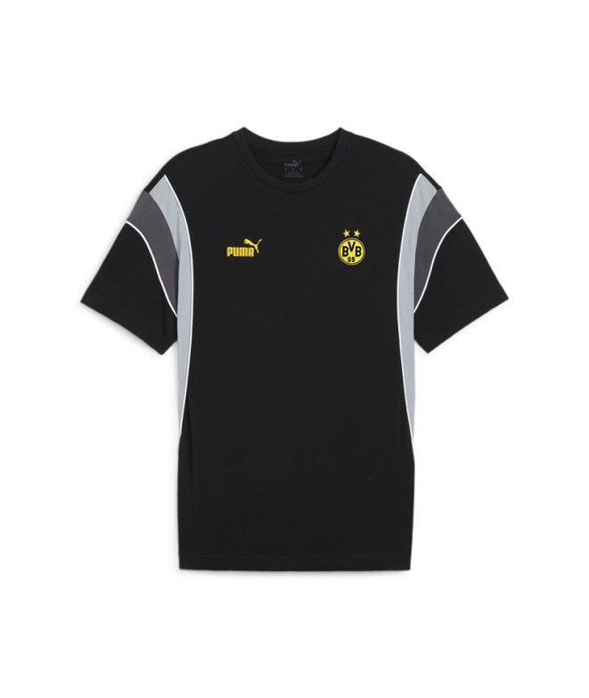 Camiseta Futebol de Puma Borussia Dortmund Preto Homem