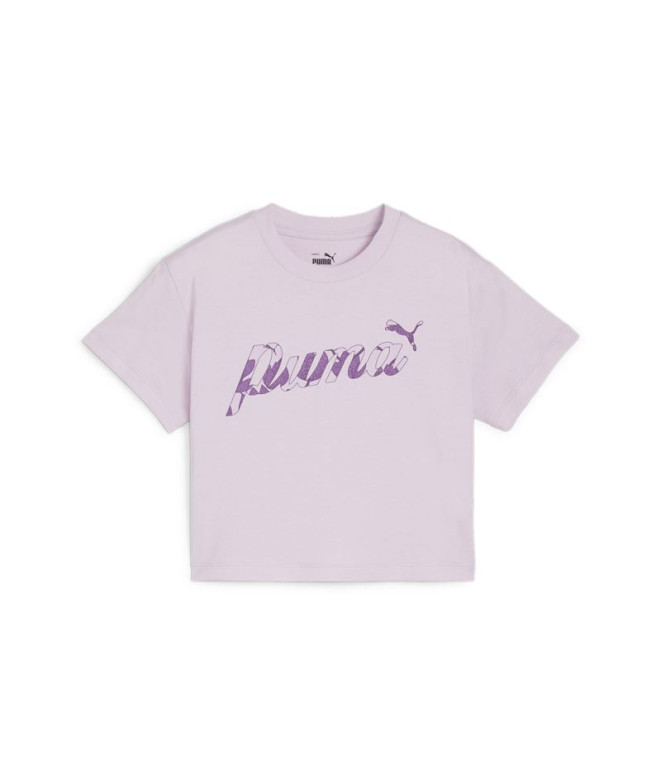 Camiseta Puma Essentials+ Blossom Purple Infantil