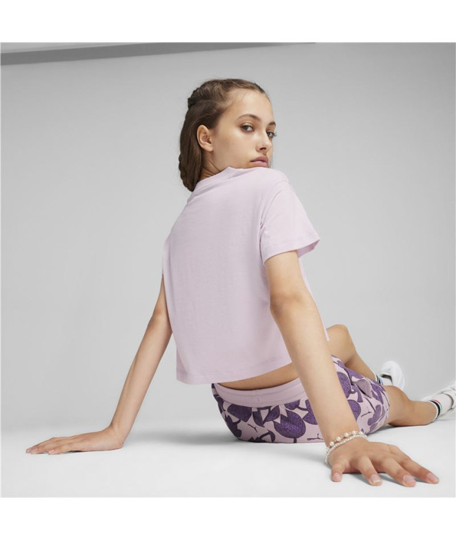 Camiseta Puma Essentials+ Blossom Morado Infantil