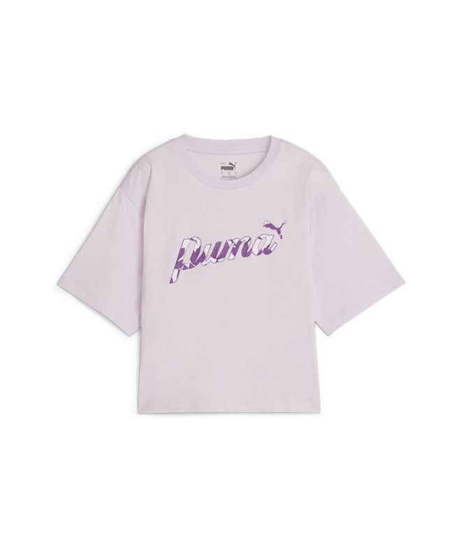 Camiseta Puma Essentials+ Blossom Morado Mujer
