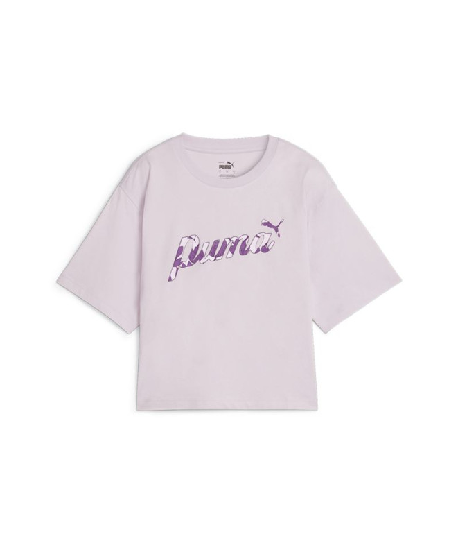 Camiseta Puma Essentials+ Blossom Purple Mulher