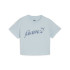 Camiseta Puma Essentials+ Blossom Turquesa Infantil