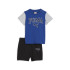 Conjunto Puma Minicats Quad Azul/Negro Bebés