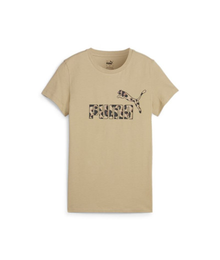 T-shirt Puma ESS+ ANIMAL Graphic Beige Femme T-shirt Puma ESS+ ANIMAL Graphic Beige Femme