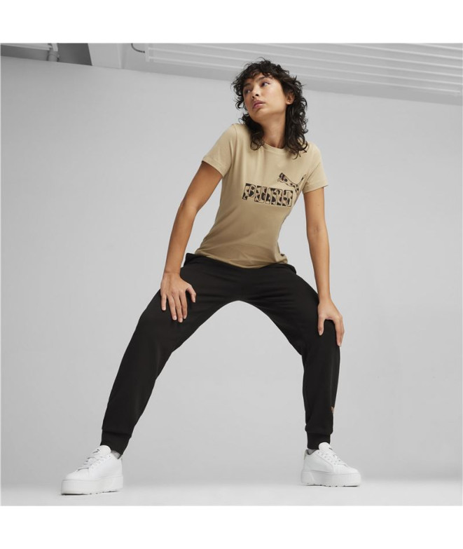 T-shirt Puma ESS+ ANIMAL Graphic Beige Femme