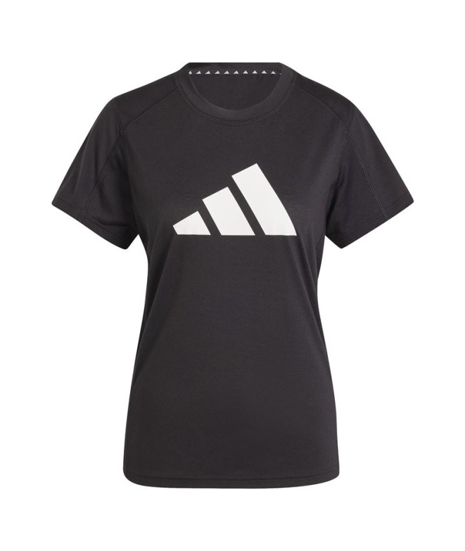 Camiseta de Fitness adidas Essentials Tr-Es Logo Mujer Negro